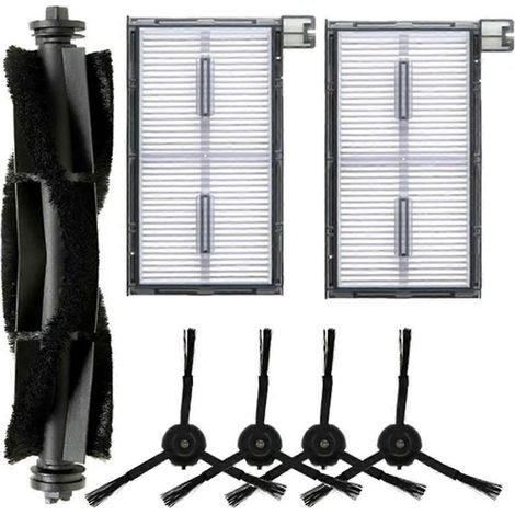Kit de 7 pièces de rechange pour aspirateur robot X8 Pro : brosse principale, brosses latérales, filtres et pièces de nettoyage (1/5)