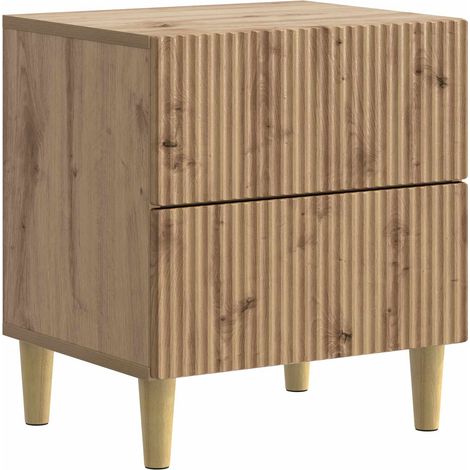 Armadio da Notte Rovere Artigianale 43 x 34,5 x 48 cm vidaXL