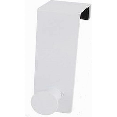 TRADE SHOP - Appendiabiti Da Porta Con 1 Gancio 4x11.5cm Bianco Per Asciugamani Vestiti 87778 -