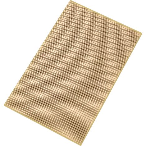 TRU COMPONENTS SU527769 Europlatine Hartpapier (L x B) 16 cm x 10 cm 35 µm Rastermaß 2.54 mm Inhalt (1/2)