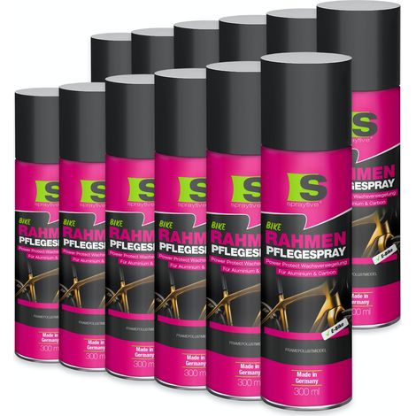 Spraytive 12x 300ml – Rahmen-Pflegespray mit Power Protect Wachsversiegelung – schmutz- & feuchtigkeitsabweisend – für Fahrrad, E-Bike (1/5)