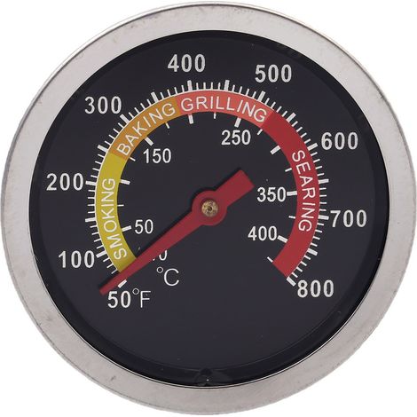 Filiyano-Thermomètre à fumée pour barbecue extérieur en acier inoxydable (1/5)