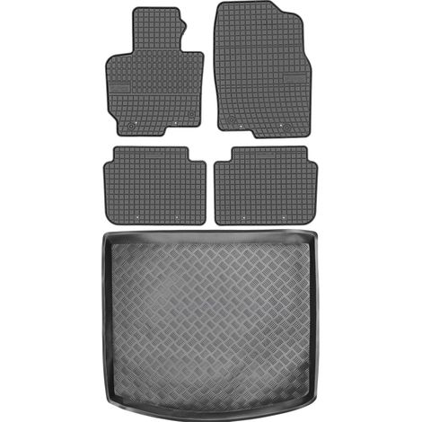 Set di tappetini in gomma per auto e tappetino per bagagliaio per Mazda CX-5 I SUV dal 2012 al 2017. (1/5)