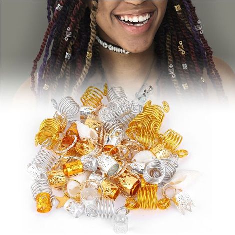 90 Haarspangenringe, dreilagige Haarspangen, Muschelschmuck, Haaraccessoires für Frauen und Mädchen (1/4)
