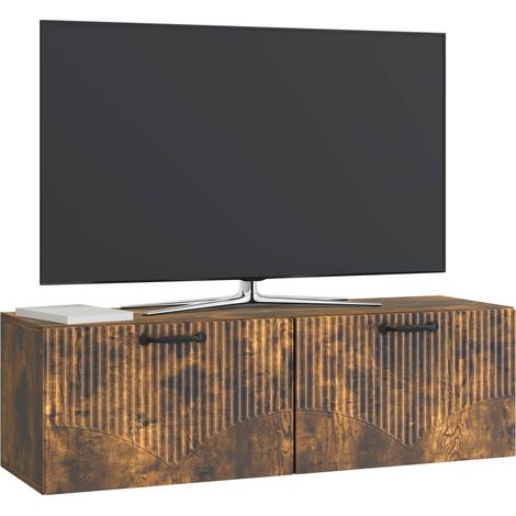 Maison Exclusive - Mobile Porta TV da Muro Rovere Fumo 98 x 31 x 30 cm (1/5)