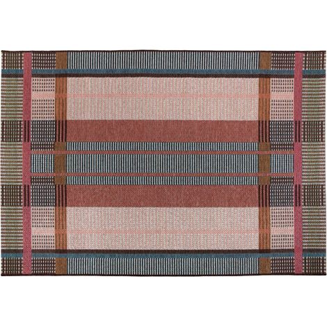 Tapis d'Extérieur Multicolore Rectangulaire pour Terrasse et Jardin - 160 x 230 x 1 cm - PANGIVO (1/5)