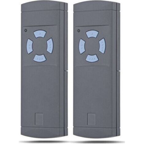 Lot de 2 émetteurs portatifs 868 MHz pour ouvre-portes de garage Hörmann HS4-868, code fixe pour Hörmann HS4-868, HSE4-868 et HSM4-868. (1/4)