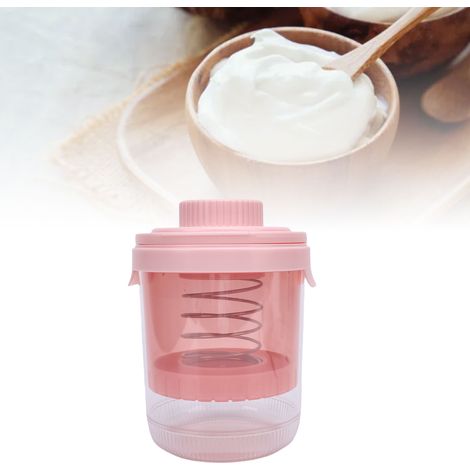 Colador de yogur griego de 1000 ml, rotativo, con filtración a presión, para la separación del suero. Modelo 1, PP, 7 piezas. (1/5)