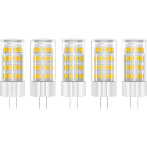 5X G4 LED Lampe 5W Birne Lampe 51 SMD 2835LEDs Warmweiß 3000K LED Birne 400LM Entspricht 50W Halogenlampe AC 220V [Energieklasse A+] (1/4)