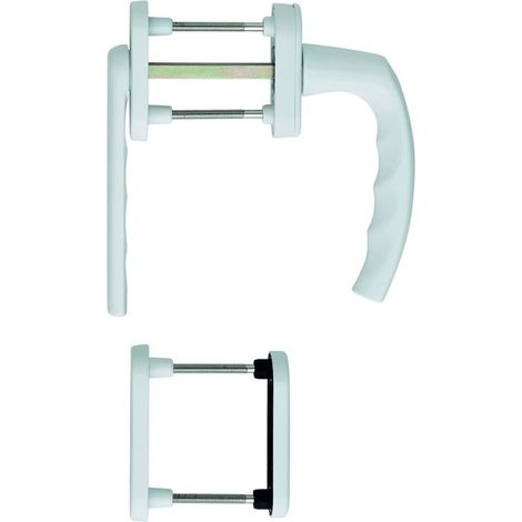 HOPPE® Fenstertürgriffgarnitur Atlanta 0990KH/66N/U26, Aluminium, 2309052 (1/2)