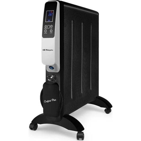 Radiador de MICA RMW2010 Orbegozo 2000 W, Temperatura de ajuste digital de 18 a 30°C, Conexión WIFI mediante APP [Color Negro] (1/5)