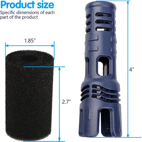 In-stock pool cleaner set, includes 8 pool sponge brushes and a handheld cleaner. (1/4)