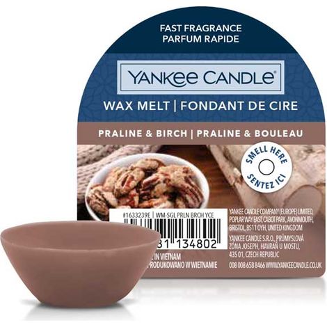Bougie Yankee Candle praline et cire de bouleau 22 g