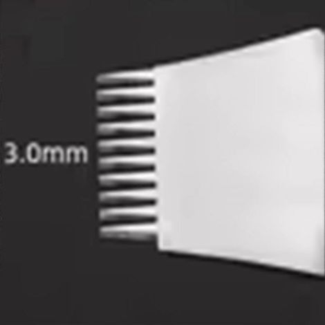 Ciseau à cuir de style français, outil de poinçonnage en acier poli, kit pour le travail du cuir, 3 mm (1/5)