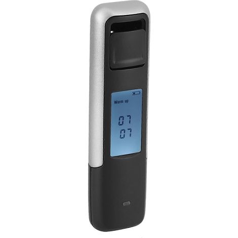Alcootest portable avec écran LCD, testeur de vin, éthylotest, détecteur d'alcoolémie CSY 006 Argent (1/5)