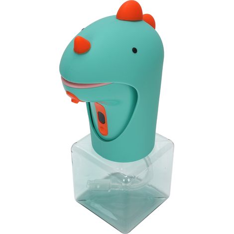 Distributeur de savon moussant automatique sans contact dinosaure mignon capteur pour salle de bain cuisine enfant ABS (1/5)