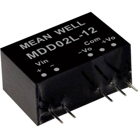 MEAN WELL MDD02N-05 MODULO CONVERTITORE DC DC 200 MA 2 W NUM. USCITE: 2 X