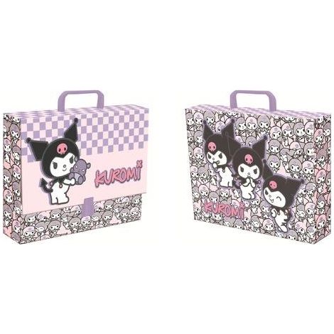 Cartella Kurami rosa formato A4 XL con maniglia