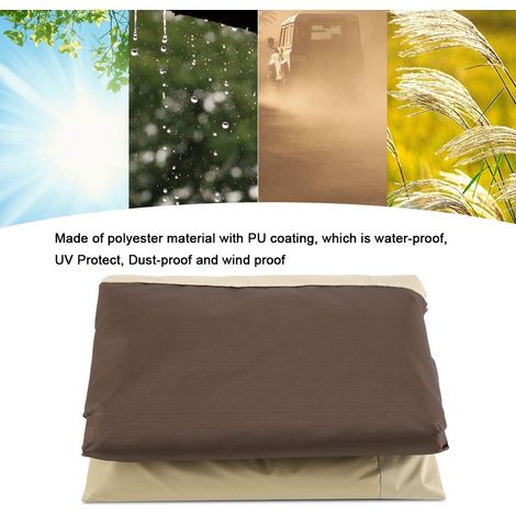 Wasserdichte und staubdichte Schutzhülle für Gartenstühle und Sofas, 85 x 80 x 91,5 cm, strapazierfähige Plane für Gartenmöbel (1/5)
