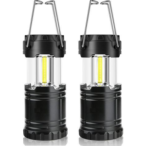 LED-Campinglaterne, 350 lm, tragbare Campinglampe mit Metallgriffen, für Zelt, Camping, Wandern, Angeln, Höhlen usw., 2 Stück (1/5)