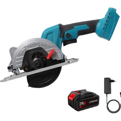 Scie circulaire, moteur sans balais, capacité de coupe polyvalente, 1 BATTERIE, UE-b (1/2)