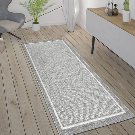 Paco Home Outdoor Teppich Skandinavisch wetterfest Modern & Pflegeleicht für Innen & Außen 80x150 cm, Grau 2