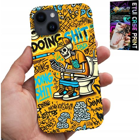 Funda para iPhone 15 - Esqueleto cagando en el inodoro (1/5)