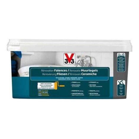 V33 SMALTO RINNOVARE CERAMICHE BIANCO PIUMA SATINATO 2 LT