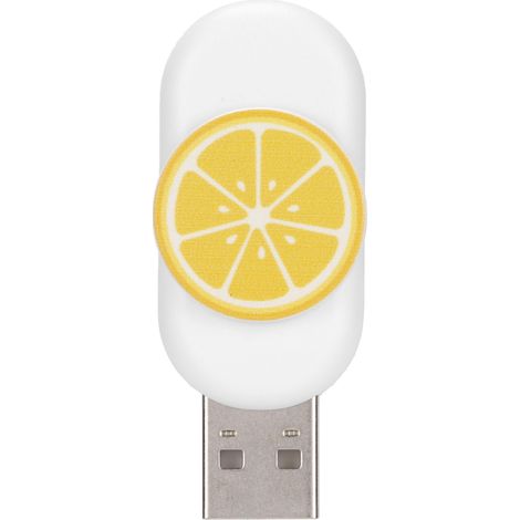 Innovativer, zitronenförmiger USB-Stick, tragbar, robust, stabil, feuchtigkeitsbeständig, im laufenden Betrieb austauschbar, Plug & Play, 32 GB Speicher (1/5)