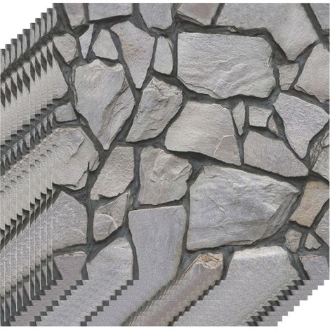 Papier peint 3D en briques noires, résistant à l'eau et à l'humidité, autocollant, amovible, en PVC, pour salon, salle de bain, cuisine, plan de travail. (1/2)