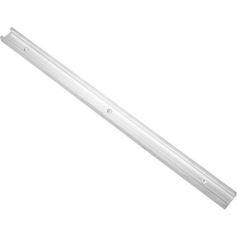 Perfil de riel en T de aluminio anodizado tipo 30 para fijaciones, calibres, carros, mesas de fresado y trabajos generales de carpintería, 500 mm (1/5)