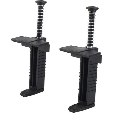 Set mit 2 schwarzen Drahtführungen für Ziegelsteine  DIY-Mess- und Nivellierzubehör  Technischer Kunststoff  Länge 16,5 cm