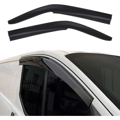 Déflecteurs De Vent Pluie d'air Compatible avec VW Transporter T5 T6 2003-2024 Acryl 2Pcs