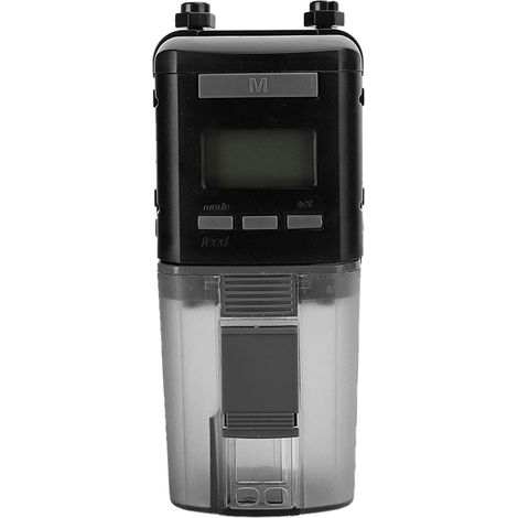 Minuterie Automatique d'alimentation pour Poissons D'aquarium pour Flocons ou Granulés, Mini Distributeur de Nourriture Numérique Réglable pour Les Propriétaires D'aquarium Travaillant et (1/5)