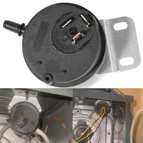Pressostat de fournaise/interrupteur d'air de combustion/interrupteur de vérification de ventilation 632444, compatible avec [divers types de fournaises] et [autres types de fournaises], référence 632 (1/5)
