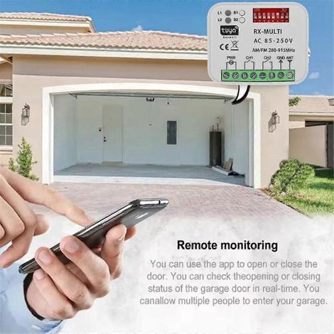 Récepteur de porte de garage WiFi universel Tuya 85-250 V CA (1/5)