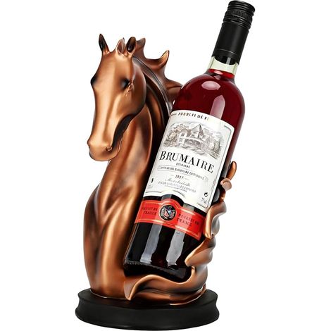 Porte-bouteilles de vin sur pied en résine synthétique marron de qualité supérieure pour la maison, la cuisine, le pub, les événements, les mariages (1/5)