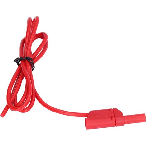 Kit de cordons de test à fiches bananes, type sécurisé, mâle-mâle, multimètre électrique J.70016, 4 mm, rouge