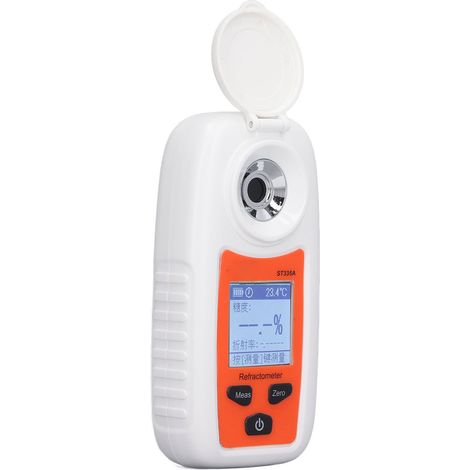 Digitales Brix-LCD-Refraktometer mit rutschfestem und staubdichtem Gehäuse, Fruchtsüßetester, präzise Zuckermessung. (1/5)