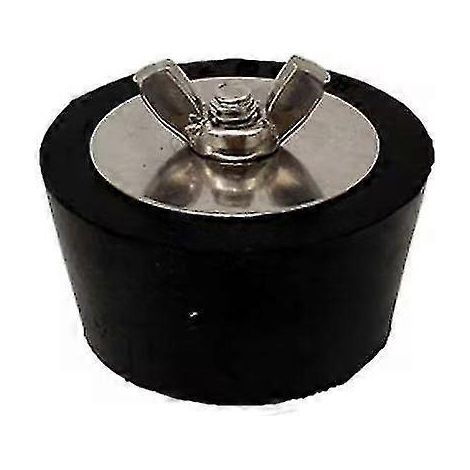 Bouchons d'hivernage pour piscine, bouchons robustes, boulons en caoutchouc et acier inoxydable, accessoires de piscine (1 pièce, noir) (1/4)