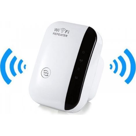 Amplificateur WiFi, amplificateur Internet sans fil domestique 2,4 G, répéteur de portée Wi-Fi super amélioré 300 Mbps, répéteur de signal WLAN, installation et couverture faciles (1/4)