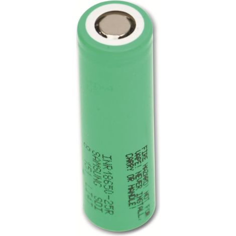 SAMSUNG LiIon-Akku INR18650-25R 3,6 V/2,5 Ah (1/2)