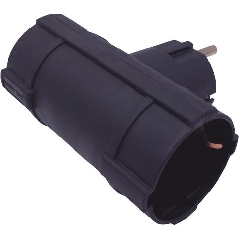 Doppelter horizontaler Ausgangsdieb (maximal 3680 W) aus schwarzem Polypropylen