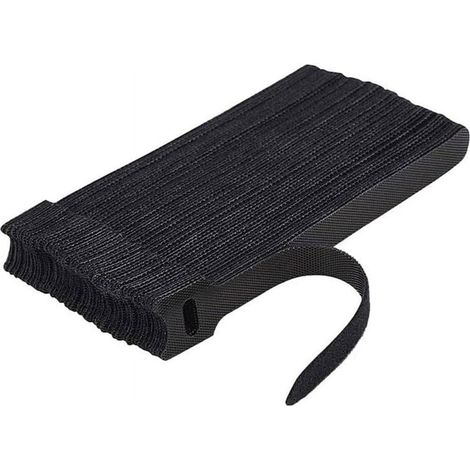 Attache-Câble Réutilisable - Bande Velcro Auto-Adhésive pour Gestion de Câbles - 50 Pièces ou 100 Pièces (1/5)
