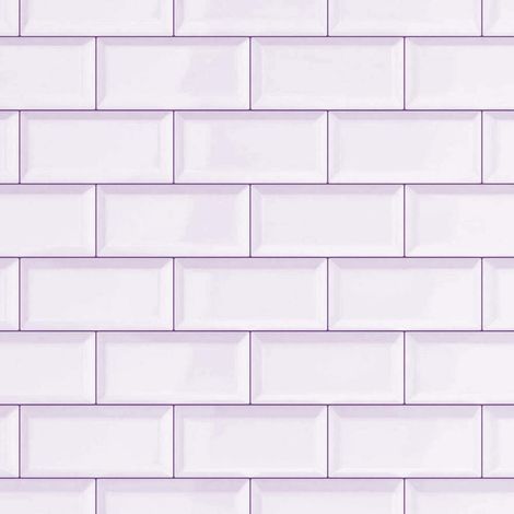 White Subway Tile Tile Brick 3D Effect Wallpaper D-C-Fix Bathroom Kitchen Vinyl (1/2)