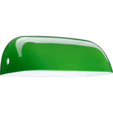 Lampe de banquier, abat-jour en verre, lampe de bureau, chambre, verte (1/5)