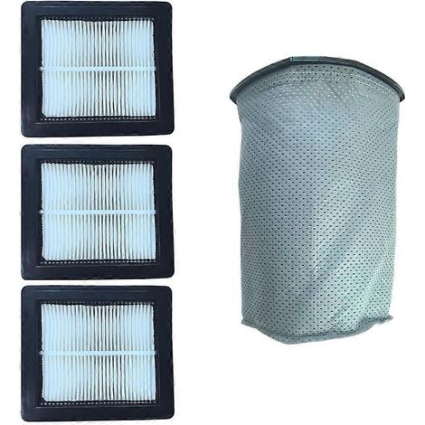 Ensemble de 4 sacs et filtres en microfibre pour aspirateur dorsal ProTeam Super Coach Pro 10 / GoFit 10 - Pièces de rechange (1/5)