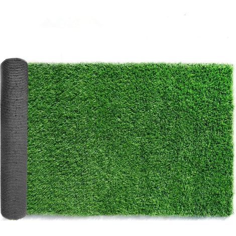 BEBUSINGOTO Césped artificial sintético de alta calidad, césped artificial de alta densidad, césped natural realista para perros de jardín (1 m x 2 m)