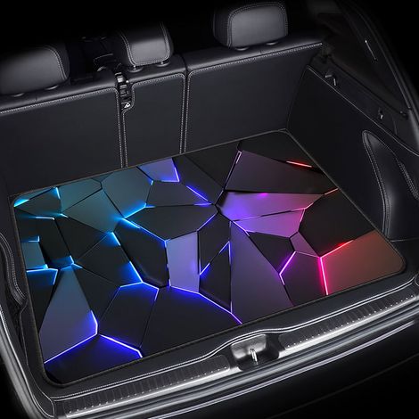 Tapis pour coffre de voiture, tapis de protection contre la poussière, résistant à l'usure et à la saleté, facile à entretenir - 75 x 100cm [Velours cristal, fond en plastique]