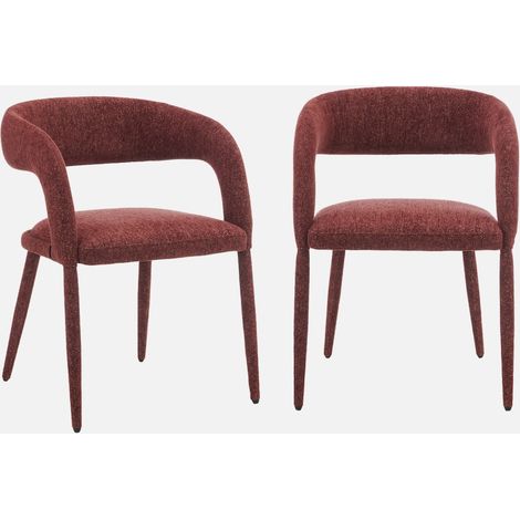 Sillón contemporáneo de tela, set de 2 (1/5)